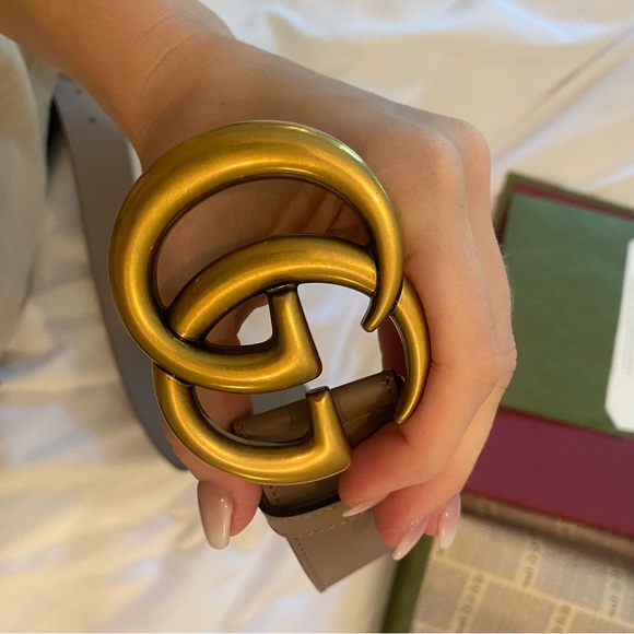 Tan Gucci Belt